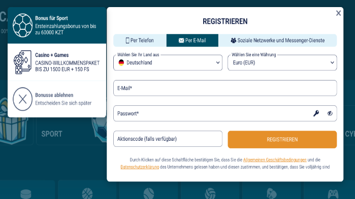 cold bet registration